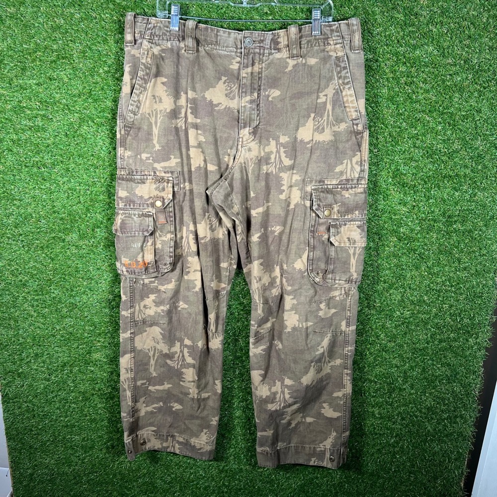 Bauer Outdoor Camo‎ Cargo Pants Mens 36x30 Y2K Tactical Utility Baggy Skate